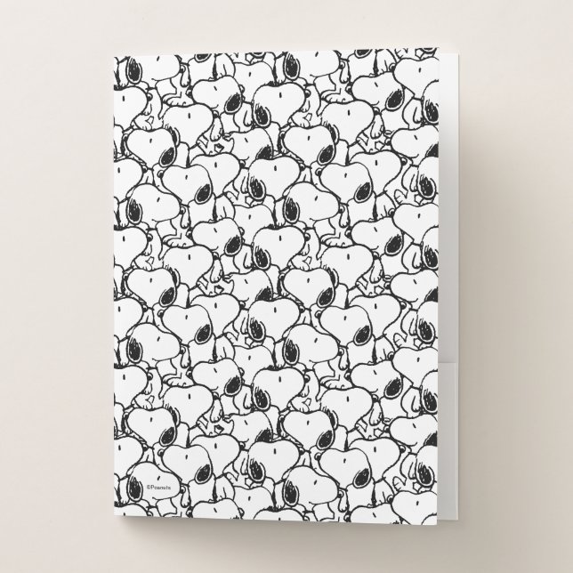 Snoopy Classic Comics Pattern Pocket Folder (Front)