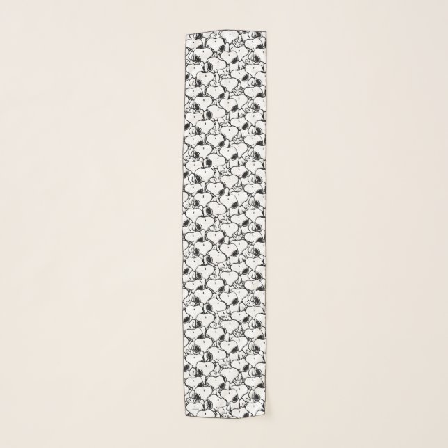 Snoopy Classic Comics Pattern Scarf (Front)