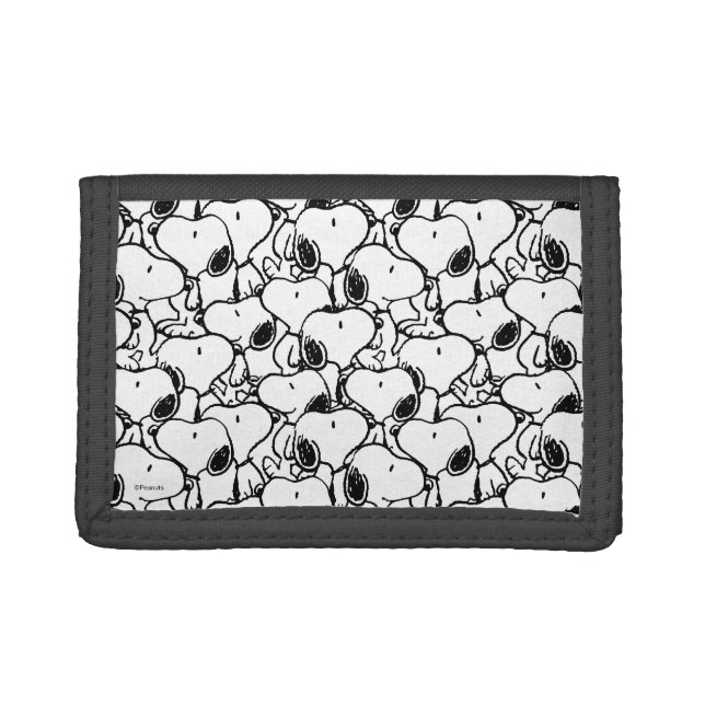 Snoopy Classic Comics Pattern Trifold Wallet (Front)