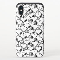 Snoopy Classic Comics Pattern iPhone X Slider Case