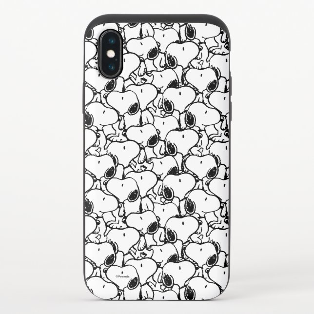 Snoopy Classic Comics Pattern Uncommon iPhone Case (Back)