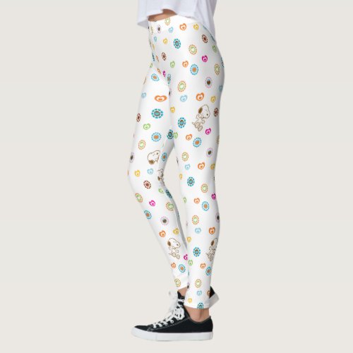 Snoopy Colorful Hearts Pattern Leggings