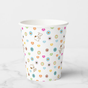 Snoopy Colorful Hearts Pattern Paper Cups