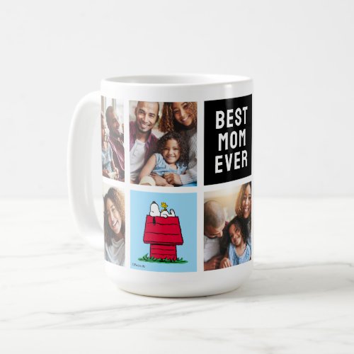 Snoopy Doghouse  Best Mom _ Photo Collage Coffee Mug
