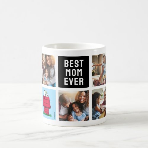 Snoopy Doghouse  Best Mom _ Photo Collage Coffee Mug