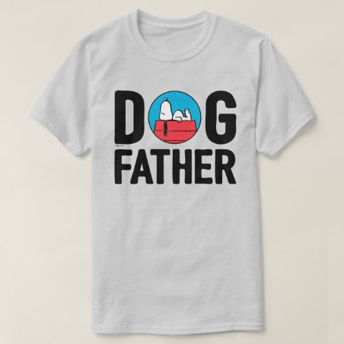 Snoopy Doghouse _ Dog Father T_Shirt