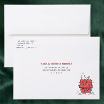 Snoopy Doghouse - Merry & Bright Addressed Envelopes