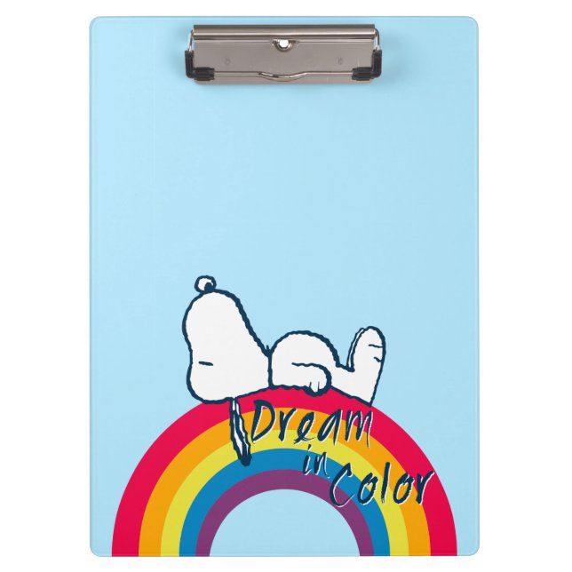 Snoopy | Dream in Color Rainbow Clipboard (Front)