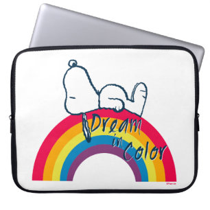 Snoopy Dream in Color Rainbow Laptop Sleeve