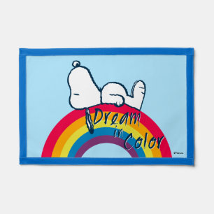 Snoopy Dream in Color Rainbow Pennant