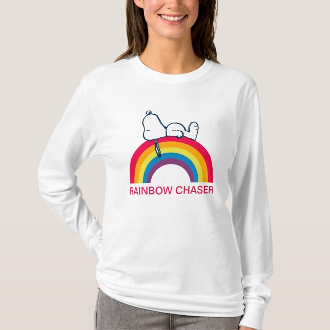 Snoopy | Dream in Color Rainbow T-Shirt (Front)