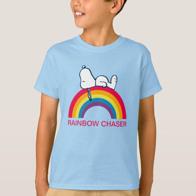 Snoopy | Dream in Color Rainbow T-Shirt (Front)