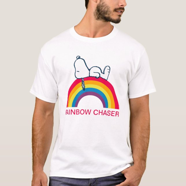 Snoopy | Dream in Color Rainbow T-Shirt (Front)