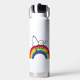 Snoopy Dream in Color Rainbow Water Bottle