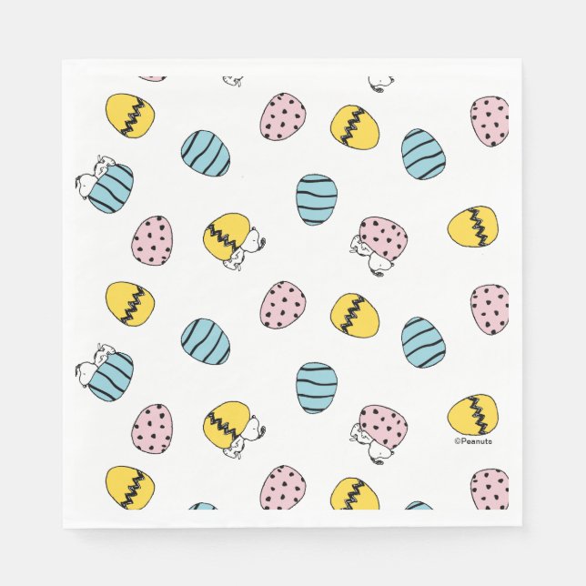 Snoopy Easter Egg Pattern Napkins (Front)