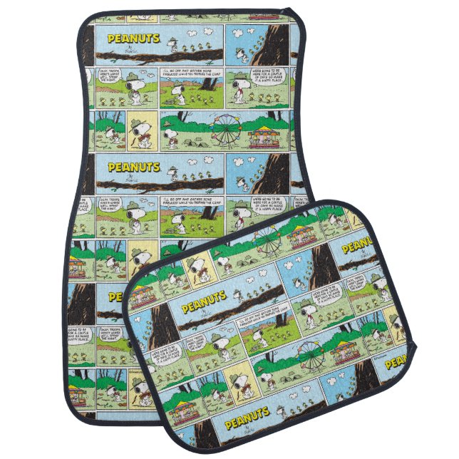 Snoopy & Friends | Go Camping Car Floor Mat (Set)