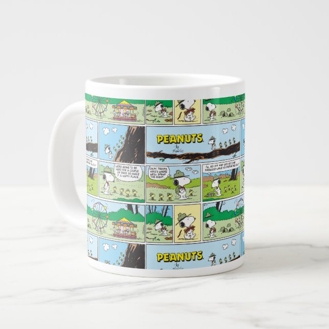 Snoopy & Friends | Go Camping Giant Coffee Mug (Front Left)