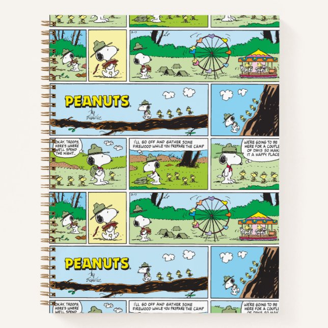 Snoopy & Friends | Go Camping Notebook (Front)