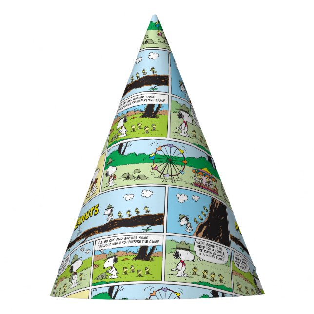 Snoopy & Friends | Go Camping Party Hat (Front)