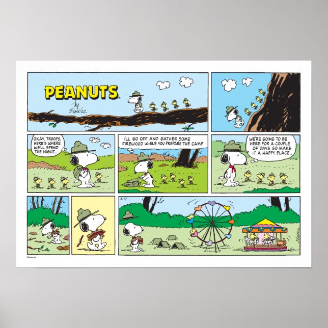 Snoopy & Friends | Go Camping Poster (Front)