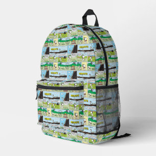 Snoopy & Friends Go Camping Printed Backpack