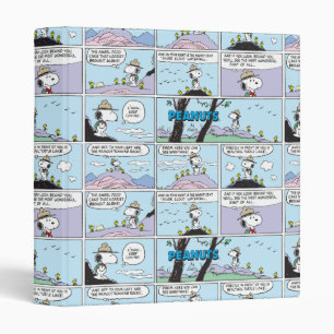 Snoopy & Friends   Go Hiking 3 Ring Binder