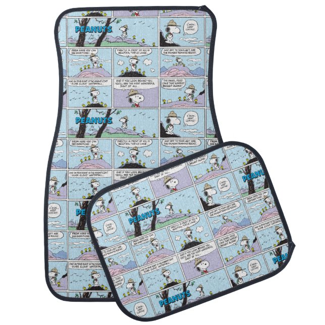 Snoopy & Friends | Go Hiking Car Floor Mat (Set)