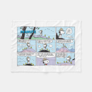 Snoopy & Friends Go Hiking Fleece Blanket