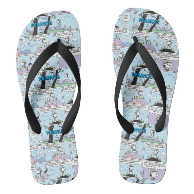 Snoopy & Friends | Go Hiking Flip Flops (Footbed)