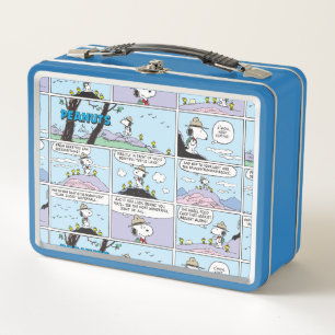Snoopy & Friends Go Hiking Metal Lunch Box