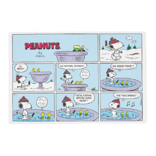 Snoopy & Friends Hockey Game Placemat