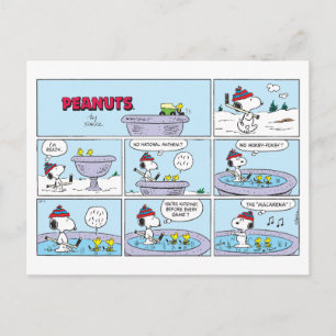 Snoopy & Friends Hockey Game Postcard