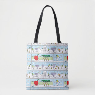 Snoopy & Friends Hockey Game Tote Bag