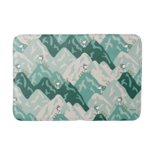 Snoopy Great Outdoors Pattern Bath Mat