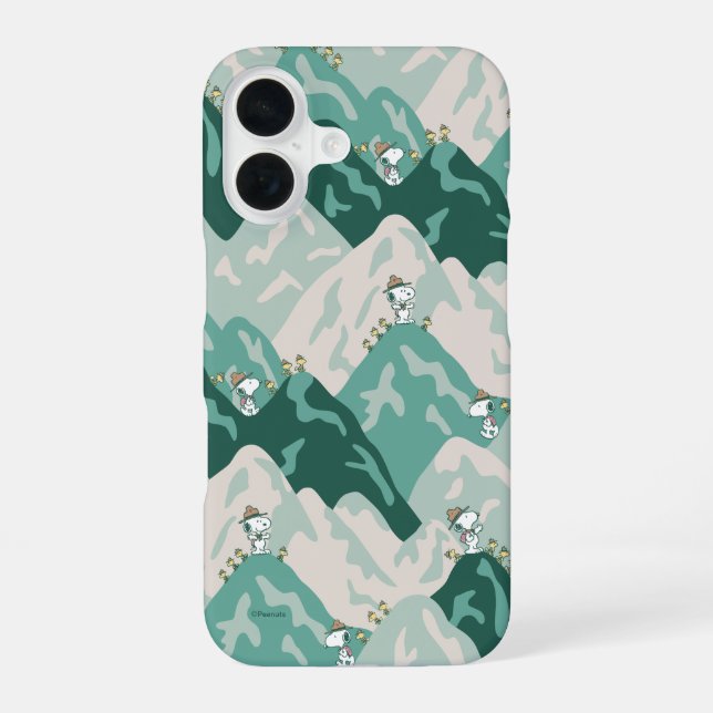 Snoopy Great Outdoors Pattern Iphone Case (Back)