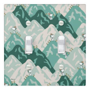 Snoopy Great Outdoors Pattern Light Switch Cover