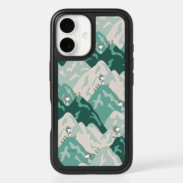 Snoopy Great Outdoors Pattern Otterbox iPhone Case (Back)