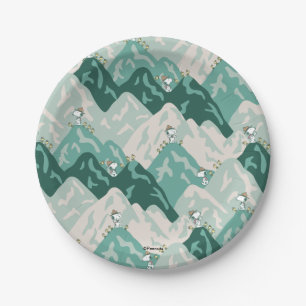 Snoopy Great Outdoors Pattern Paper Plates