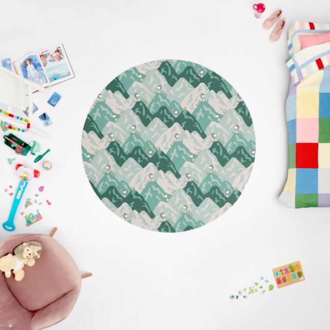 Snoopy Great Outdoors Pattern Rug (Insitu (Babyroom))