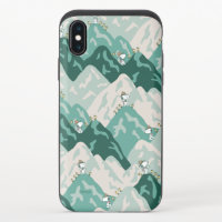 Snoopy Great Outdoors Pattern iPhone X Slider Case