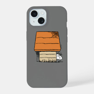 Snoopy Halloween Spider Web Doghouse iPhone 15 Case