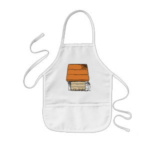 Snoopy Halloween Spider Web Doghouse Kids' Apron