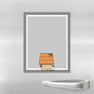 Snoopy Halloween Spider Web Doghouse Magnetic Dry Erase Sheet