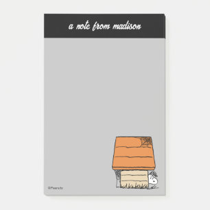 Snoopy Halloween Spider Web Doghouse Post-it Notes