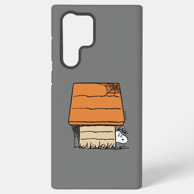 Snoopy Halloween Spider Web Doghouse Samsung Galaxy Case (Back)