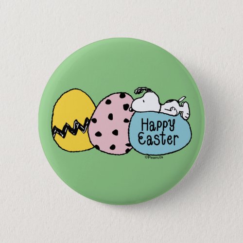 Snoopy _ Happy Easter Button