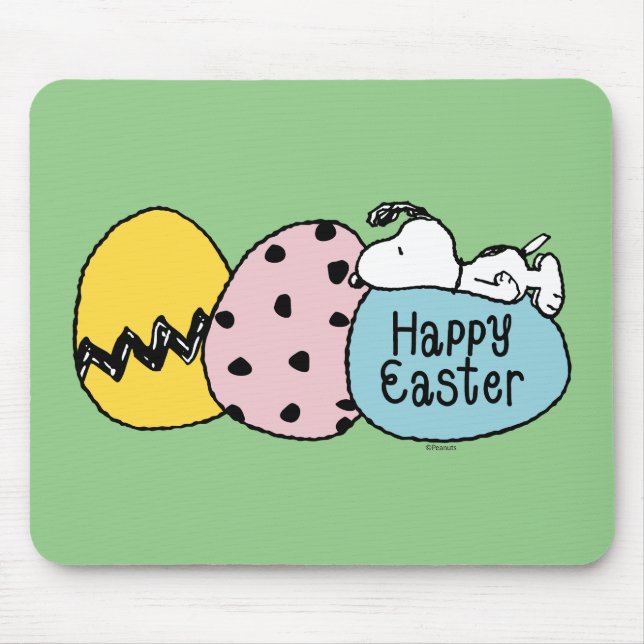 Snoopy - Happy Easter Mouse Pad (Front)
