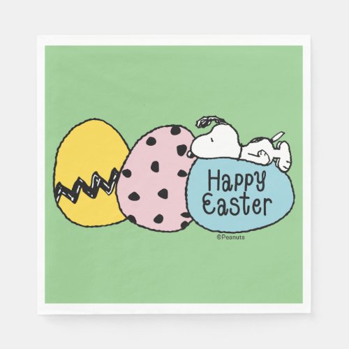 Snoopy _ Happy Easter Napkins