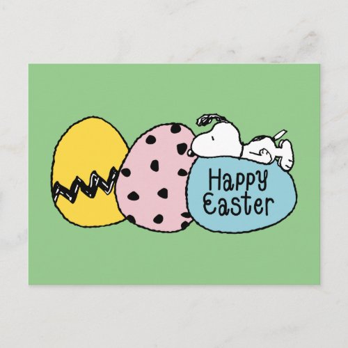 Snoopy _ Happy Easter Postcard