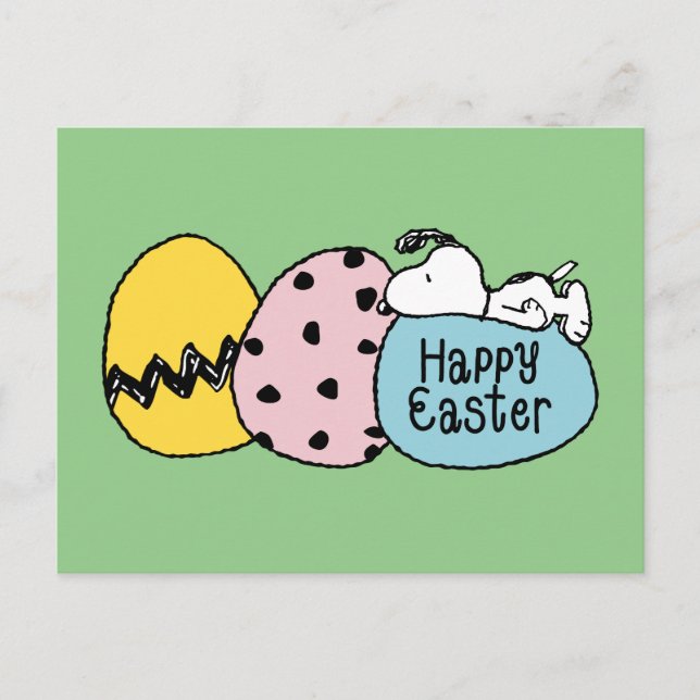 Snoopy - Happy Easter Postcard (Front)